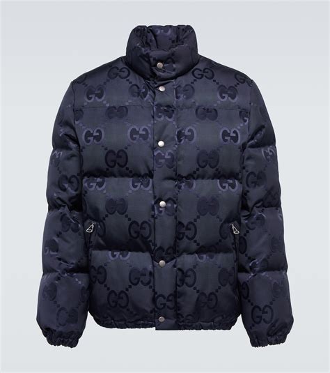 blue gucci puffer jacket|gucci casual jackets.